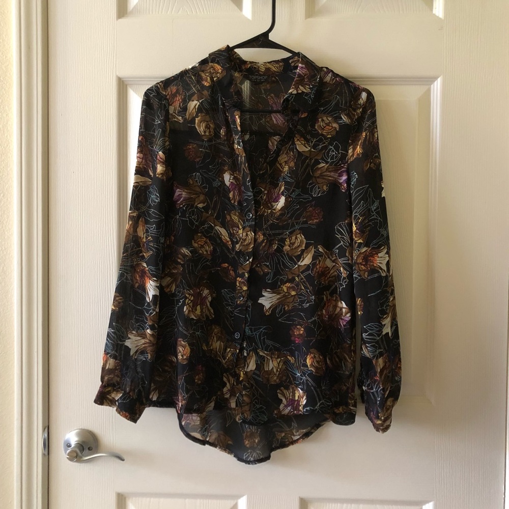 Topshop Floral Shirt